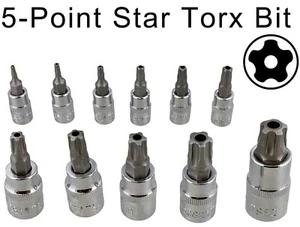 Penta 5 Point Star Torx Plus Socket Bit Tamper Proof Security Socket Tools - Picture 1 of 18