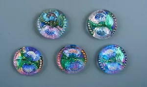 HANDMADE LACY GLASS CLOTHING BUTTONS - Picture 1 of 4