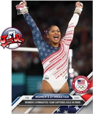 Tarjeta 8 de gimnasia femenina 2024 Olympic TOPPS NOW Foto 1 de 2