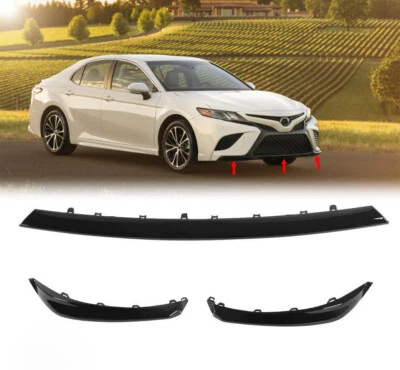 Front Bumper Side Lip Cover Lower Molding Trim For 2018-2020 Toyota Camry SE/XSE Foto 1 de 4