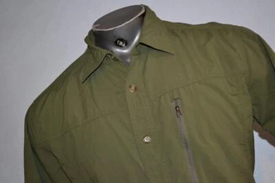 34105-a Camisa de Pesca Exofficio Para Hombres De Colección Camping Talla Grande Verde Nylon Foto 1 de 4