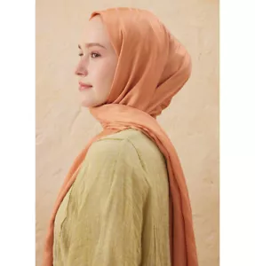 Wave Jacquard Satin bescheidener Halstuch Schal muslimische Damen Hijab Schal - Bild 1 von 57