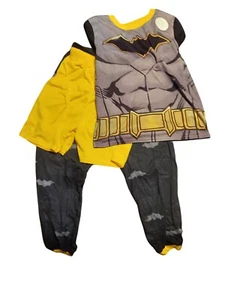 Batman 3 Peice Pj Set Black And Yellow SIZE Medium Boys - Picture 1 of 1
