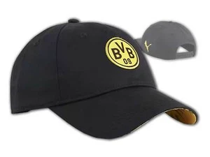 Basecap BVB Fan Nera PUMA Borussia Dortmund Cappello Taglia Unica - Foto 1 di 4