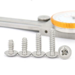 304 Edelstahl Kreuzschlitz versenkt Truss Head Blechschrauben Flat Point Tail - Bild 1 von 12