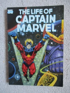 THE LIFE OF CAPTAIN MARVEL 1st PRINT MARVEL COMICS PAPERBACK....JIM STARLIN - Bild 1 von 2
