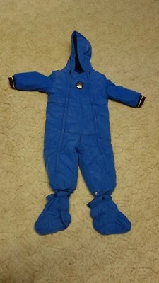 Babyschneeanzug, Farbe: blau, Größe 86, abnehmbare Fußwärmer, Marke: s.oliver - Bild 1 von 2