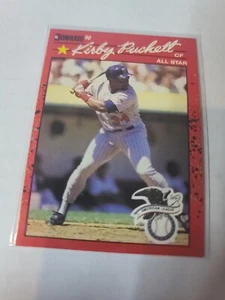 1990 Donruss AS Kirby Puckett #683 ERROR Card No Period after Inc & Birth Year - Picture 1 of 3