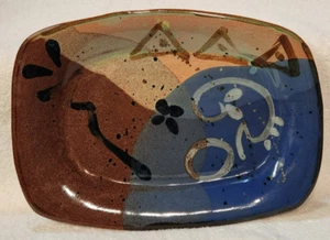 Mangum Pottery Serving Platter Tray 2009 Weaverville NC 11 1/4 x 15 1/2" - Picture 1 of 8