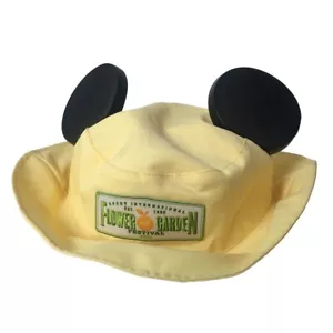 Disney Parks Epcot Flower & Garden Festival Yellow Mickey Ears Hat Cap 2015 - Picture 1 of 4