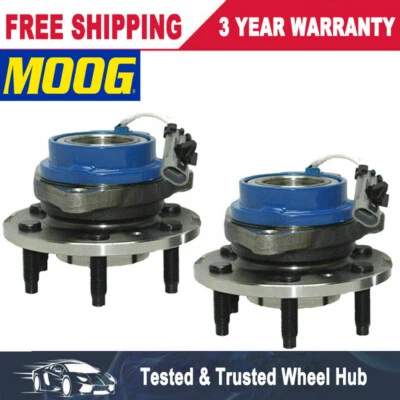 Par de bujes de cojinete de rueda delantera MOOG para Pontiac Montana Chevy Uplander 2006-2009 Foto 1 de 4