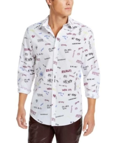 MSRP $65 Inc Men's Expressions Print Shirt Size Small NWOT - Image 1 of 1