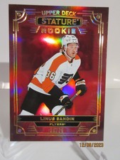 2022-23 UD STATURE RED FOIL LINUS SANDIN RC #28/75