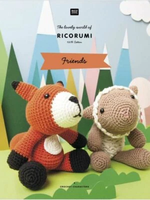 Rico Ricorumi Friends Crochet Pattern Book Wool Yarn Designs - Image 1 of 4
