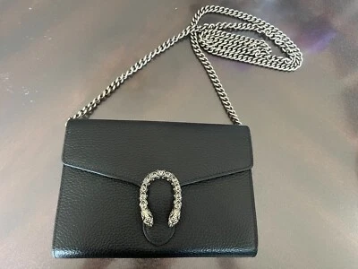 GUCCI Dionysus  Wallet On Chain Black Color ***100% AUTHENTIC*** - Image 1 of 4