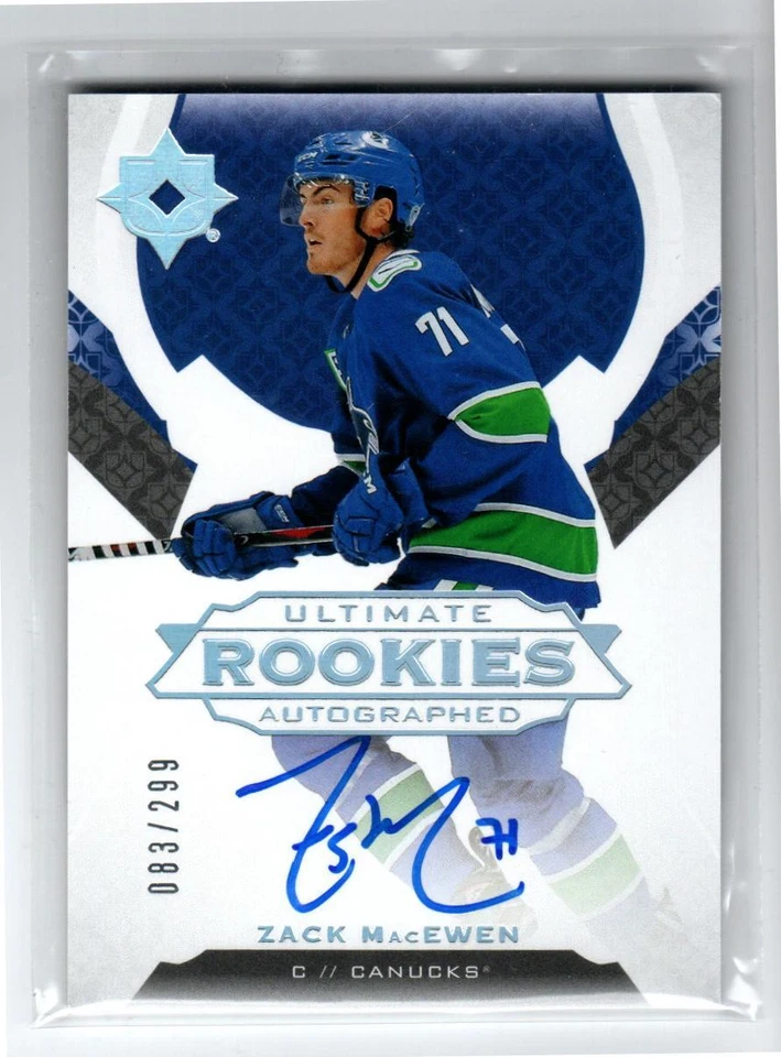 2019-20 Ultimate Collection #137 Zack MacEwen AU RC /299 - Image 1 of 1