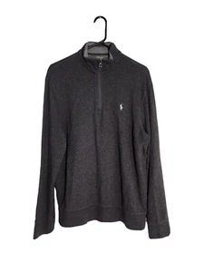 Polo Ralph Lauren Strick Top Herren Größe M grau 1/4 Reißverschluss Pullover - Bild 1 von 7