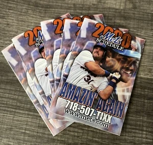 2000 New York Mets Pocket Schedule Lot Of 6 Mike Piazza - Picture 1 of 1