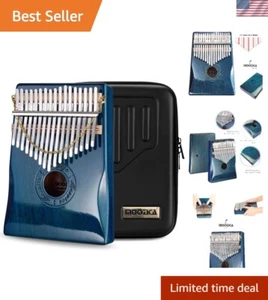 Professional Kalimba Thumb Piano - 17 Keys Mahogany with Elegant Piano Finish - Picture 1 of 9