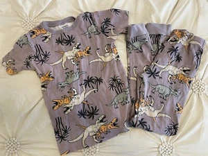 Carter’s Carters Pajama 10 Set 2 pc Dino Purple Dinosaurs Boys Sleepwear Pants - Picture 1 of 2