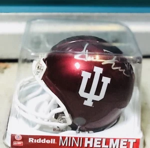 Gunner Kiel Indiana Cincinnati Notre Dame Autographed Mini-Helmet Hoosiers RARE - Picture 1 of 1