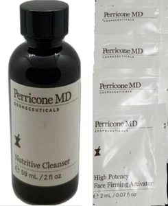 TRATAMIENTO FACIAL LIMPIADOR NUTRITIVO PERRICONE MD 59ml + Activador reafirmante facial 8ml - Imagen 1 de 1