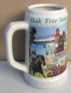 1995 Santa Anita Oaktree Salutes Charlie Whittingham Commemorative Stein - Picture 1 of 10