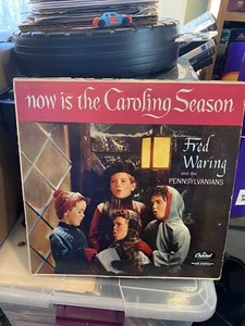 VINTAGE CHRISTMAS VINYL FRED WARING NOW IS THE CAROLING SEASON CAPITOL HF T-896 - Picture 1 of 4