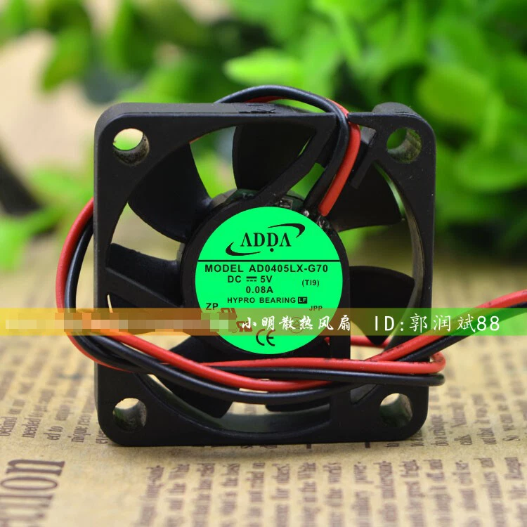 1 pcs ADDA Ultra Quiet 4010 5V 0.08A AD0405LX-G70 4CM High Speed Cooling Fan - Image 1 of 1