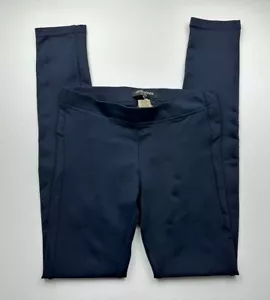 David Lerner Leggings Womens Small Navy Blue Mid Rise Nylon Stretch Classic - Picture 1 of 7