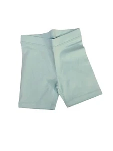 Little Girls Spotted Zebra Teal biker shorts size 4/5 (XS) New - Picture 1 of 1