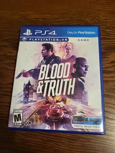 Blood & Truth VR [Not For Resale] PS4 (Playstation VR 4, 2019) BOX & Spiel Disc - Bild 1 von 4