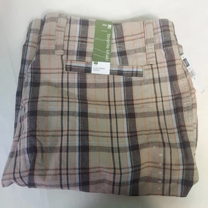 GAP Favorite khaki vorne flach Herrenshorts 38 kariert hellbraun braun blau neu mit Etikett - Bild 1 von 8
