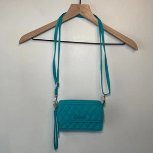 Bolso Bandolera Pequeño Hipster Acolchado Turquesa Sólido Vera Bradley - Imagen 1 de 9