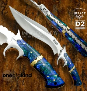Model # 5360 Custom Full Tang Bowie Knife Hand Made By Impact Cutlery | D2 - Picture 1 of 12