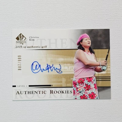 2005 SP Authentic Golf Christina Kim Rookie Auto 807/999 @9A - Image 1 of 2