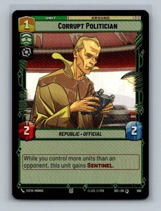 Corrupt Politician (Foil) - 589 - Secrets of Power - Star Wars Unlimited - Picture 1 of 1