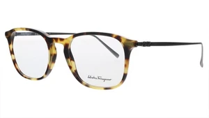 Salvatore Ferragamo SF2846 281 Vintage Tortuga Modificado Rectángulo Óptico - Imagen 1 de 5