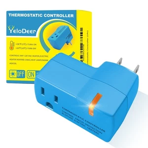 1 Stück Aufgerüstete Thermostat Steckdose für Gewächshaus und Brunnen Haus Heizung, Auto O... - Bild 1 von 8
