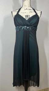 Y2K City Triangles Womens Babydoll Dress Size Large Prom Fairy Whimsigoth Dreamy - Picture 1 of 17