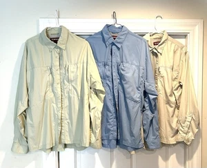 (3) Simms Ultralight LS Fishing Shirts, Large - Picture 1 of 5