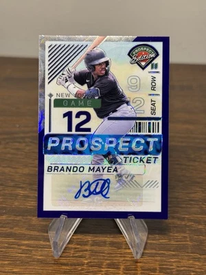 2024 Panini Prospect Edition Baseball Brando Mayea /49 Autograph #185 - Image 1 of 3