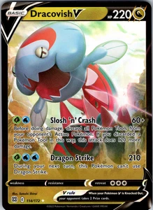 Dracovish V 114/172 SWSH09: Brilliant Stars Ultra Rare - NM - Picture 1 of 2