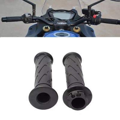 Universal For Moto Guzzi 7/8" 22mm Handlebar Hand Grips Handle Bar&Throttle Tube - Image 1 of 4