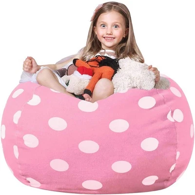 Wekapo Stuffed Animal Storage Bean Bag Chair Cover for Kids | Stuffable Zippe... - Image 1 of 4