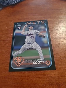 2024 Topps UD Christian Scott Black RC #US218 #29/74 MADE C003607 - Picture 1 of 2
