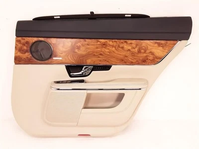 10–15 Jaguar XJL RH Rear Door Panel Passenger Side Tan Leather OEM - Image 1 of 4