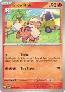 Pokemon - Growlithe - 031/198 - Common - Reverse Holo - Scarlet & Violet - Base  - Picture 1 of 1