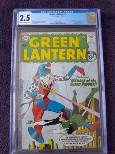 COMICS: GREEN LANTERN 1, 1960, MENACE OF THE GIANT PUPPET, CGC 2.5 - Picture 1 of 2