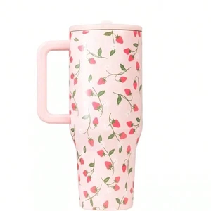 HydroJug Traveler Water Bottle Leak-Proof, Insulated Cup Hold 32/40oz Strawberry - Picture 1 of 24